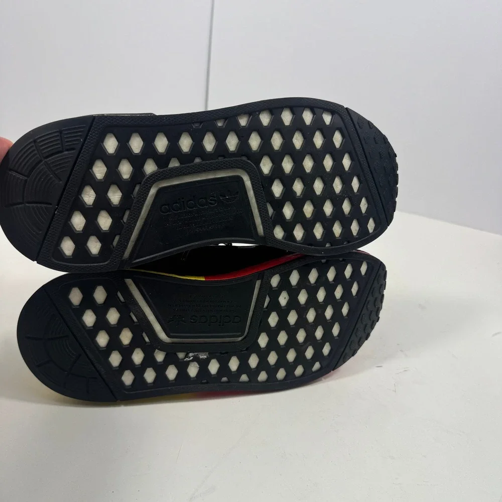 Adidas NMD R1 Munich Black Red Yellow Boost‎ Sneakers Men's Size 6.5